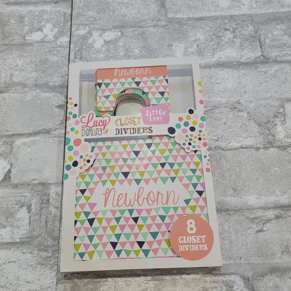 Lucy Darling Little Lady‎ Newborn-2T Closet Divider Set $28 Retail NEW - Picture 1 of 6